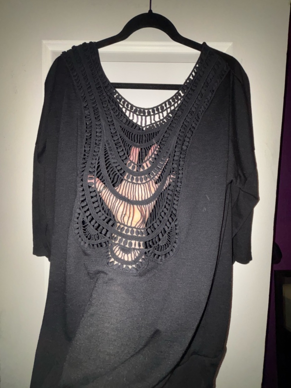 Torrid rare black knit back Dolman Top 2x - Picture 3 of 3